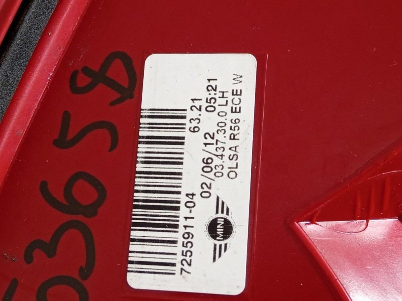 Fanale POST SX 7255911-04 Mini MINI Cooper R56 2007