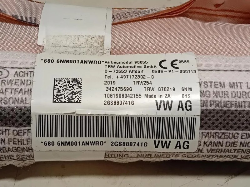 Air-bag A Tendina SX 2GS880741G Volkswagen POLO VII 2017