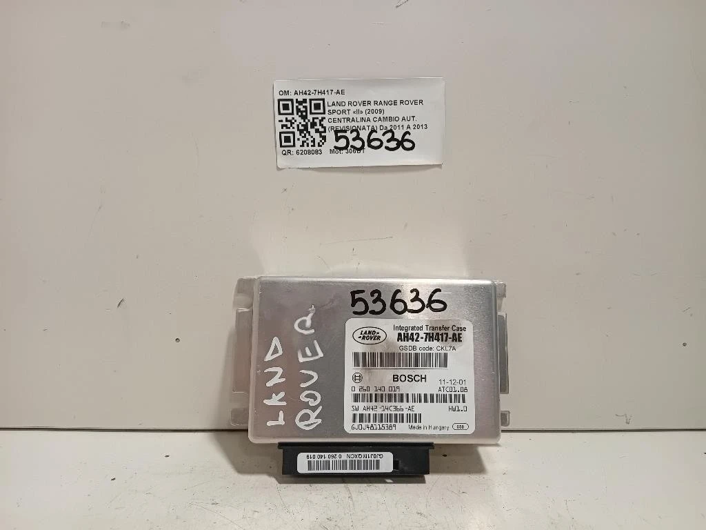 Centralina Cambio Autrevisionata AH42-7H417-AE Land Rover Range Rover Sport II 2009
