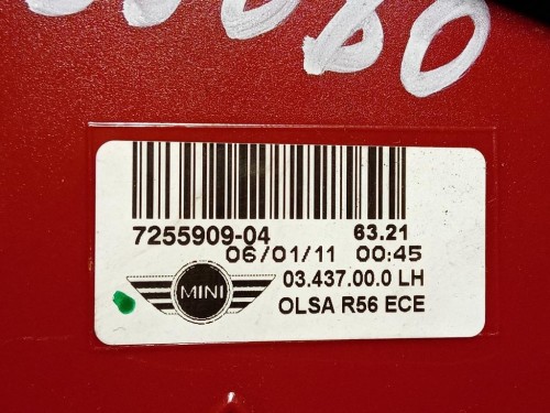 Fanale POST SX 63212757009 Mini MINI Cooper R56 2007