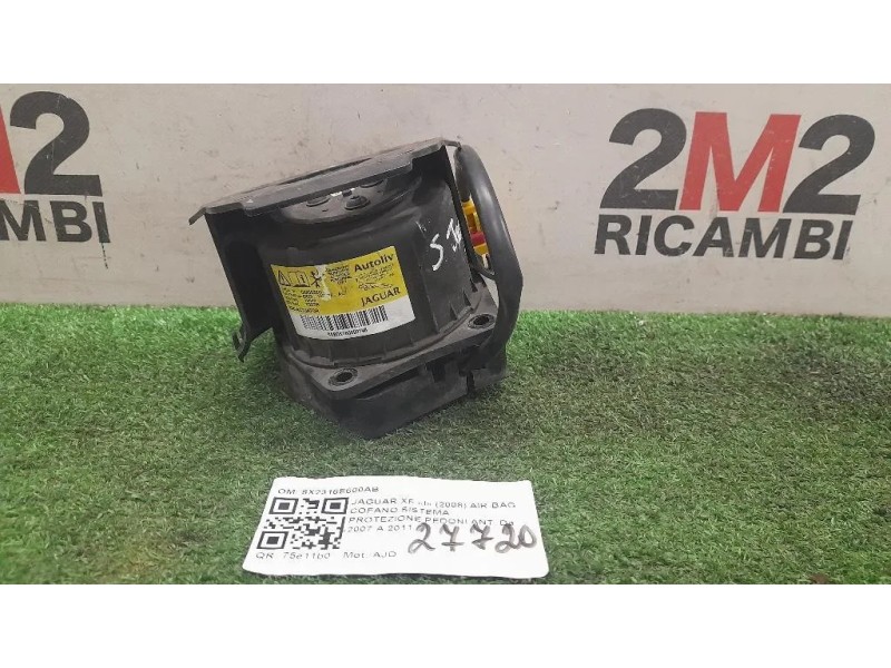 Air-bag Cofano Sistema Protezione Pedoni ANT 8X23-16E600-AC Jaguar XF I 2008
