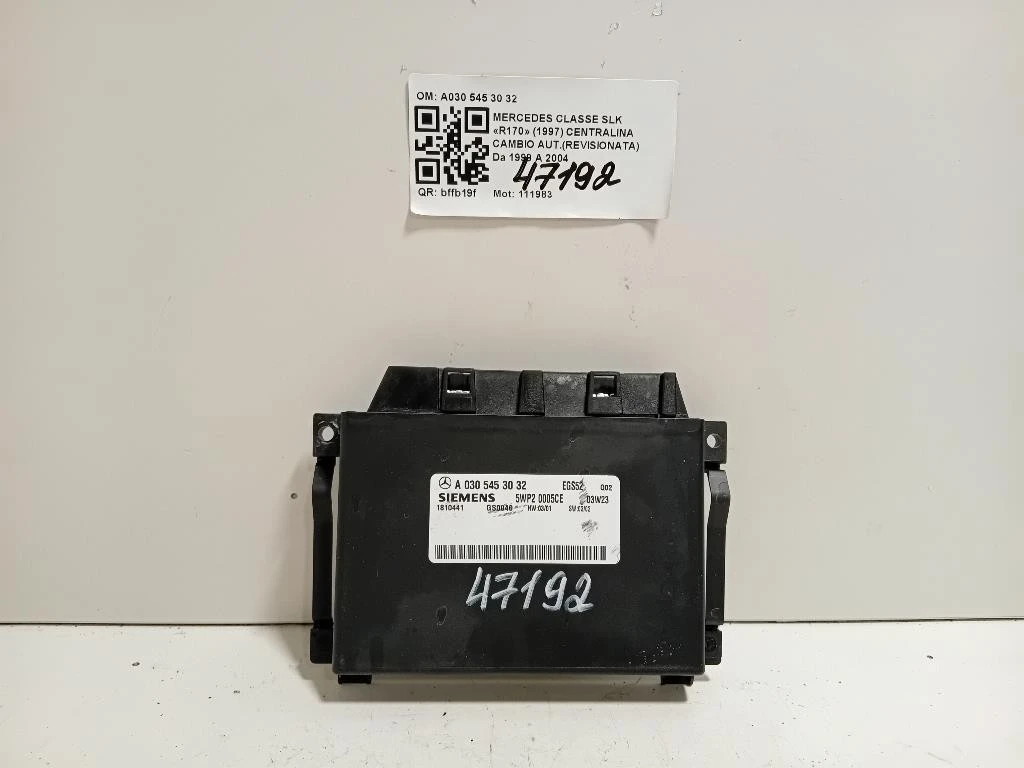 Centralina Cambio Autrevisionata A030 545 30 32 Mercedes Classe SLK R170 1997