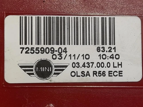 Fanale POST SX 7255909-04 Mini MINI Cooper R56 2007
