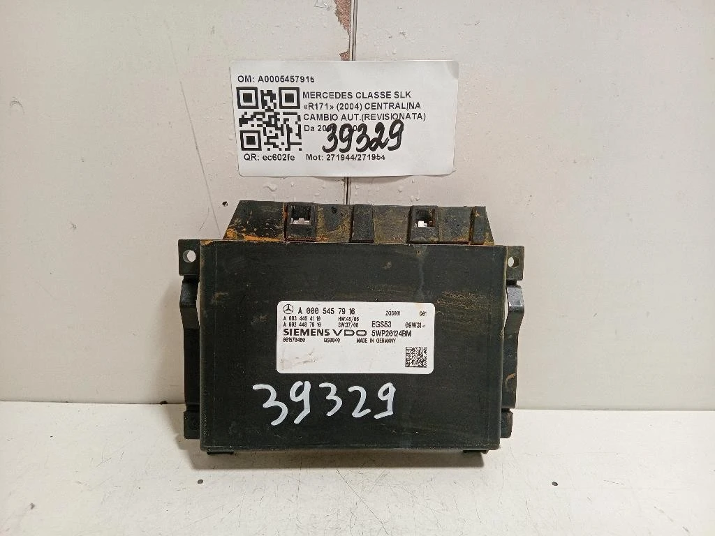 Centralina Cambio Autrevisionata A0005457916 Mercedes Classe SLK R171 2004