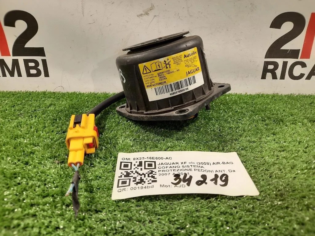 Air-bag Cofano Sistema Protezione Pedoni ANT 8X23-16E600-AC Jaguar XF I 2008
