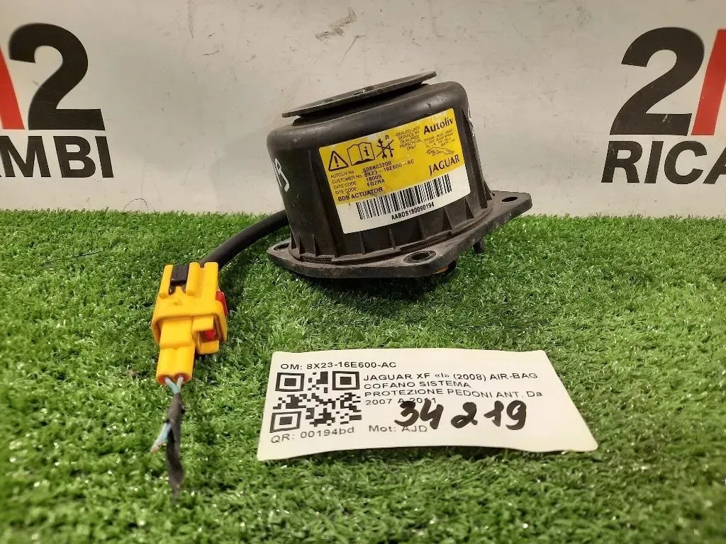 Air-bag Cofano Sistema Protezione Pedoni ANT 8X23-16E600-AC Jaguar XF I 2008