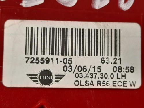 Fanale POST SX 7255911-05 Mini MINI Cooper R57 Cabrio 2007