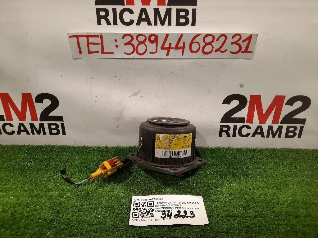 Air-bag Cofano Sistema Protezione Pedoni ANT 8X23-16E600-AC Jaguar XF I 2008