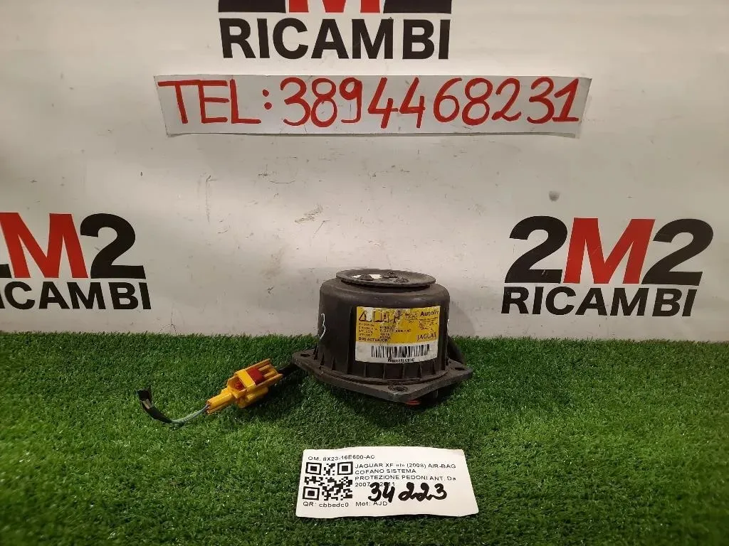 Air-bag Cofano Sistema Protezione Pedoni ANT 8X23-16E600-AC Jaguar XF I 2008