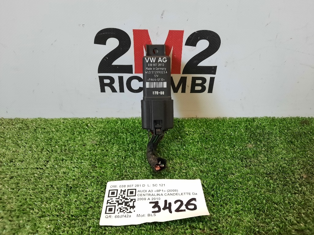 Centralina Candelette 038907281D Audi A3 8P1 2008
