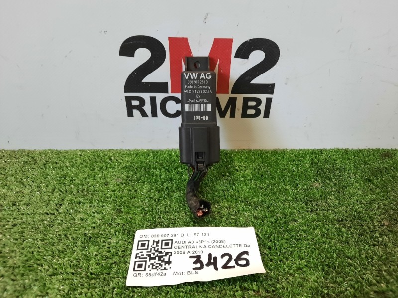 Centralina Candelette 038907281D Audi A3 8P1 2008