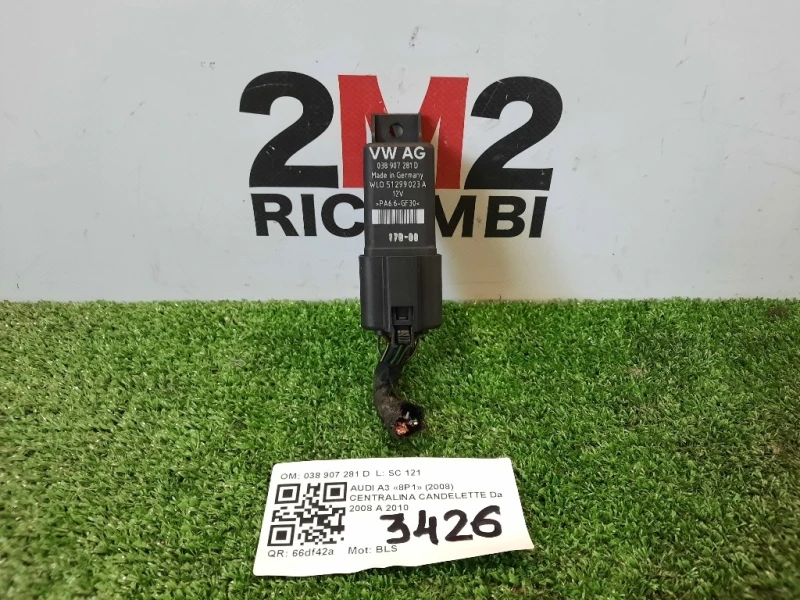 Centralina Candelette 038907281D Audi A3 8P1 2008