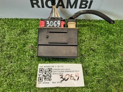 Centralina Candelette 9652021180 Citroen DS3 2010