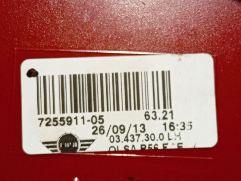 Fanale POST SX 7255911-05 Mini MINI ONE R56 2007