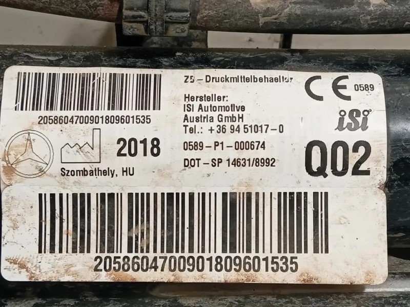 Air-bag Cofano Sistema Protezione Pedoni ANT 2058604700 Mercedes Classe C W205 2014