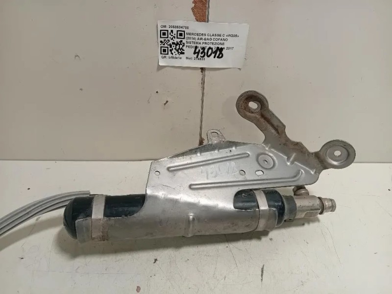 Air-bag Cofano Sistema Protezione Pedoni ANT 2058604700 Mercedes Classe C W205 2014