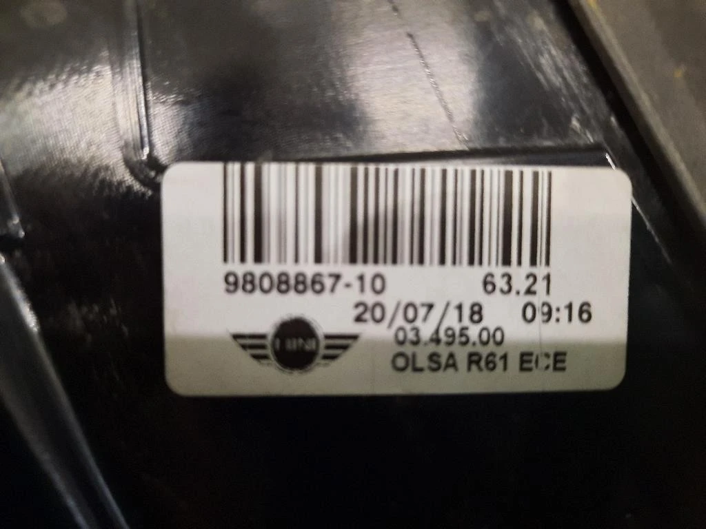 Fanale POST SX 9808867 Mini MINI Paceman R61 2013