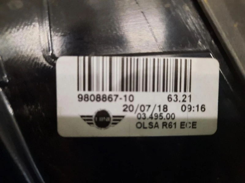 Fanale POST SX 9808867 Mini MINI Paceman R61 2013