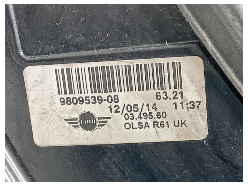 Fanale POST SX 9809539-08 Mini MINI Paceman R61 2013