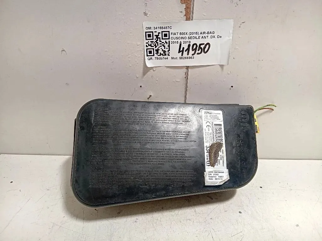 Air-bag Cuscino Sedile ANT DX 34165487C Fiat 500X 2015