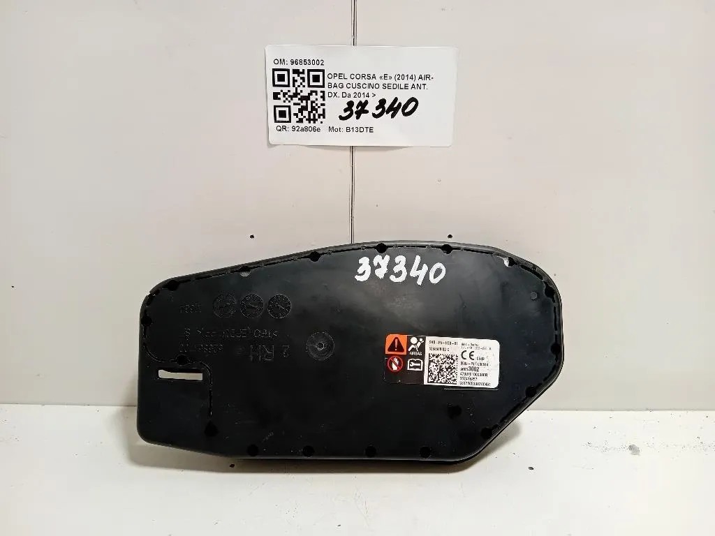 Air-bag Cuscino Sedile ANT DX 96853002 Opel Corsa E 2014