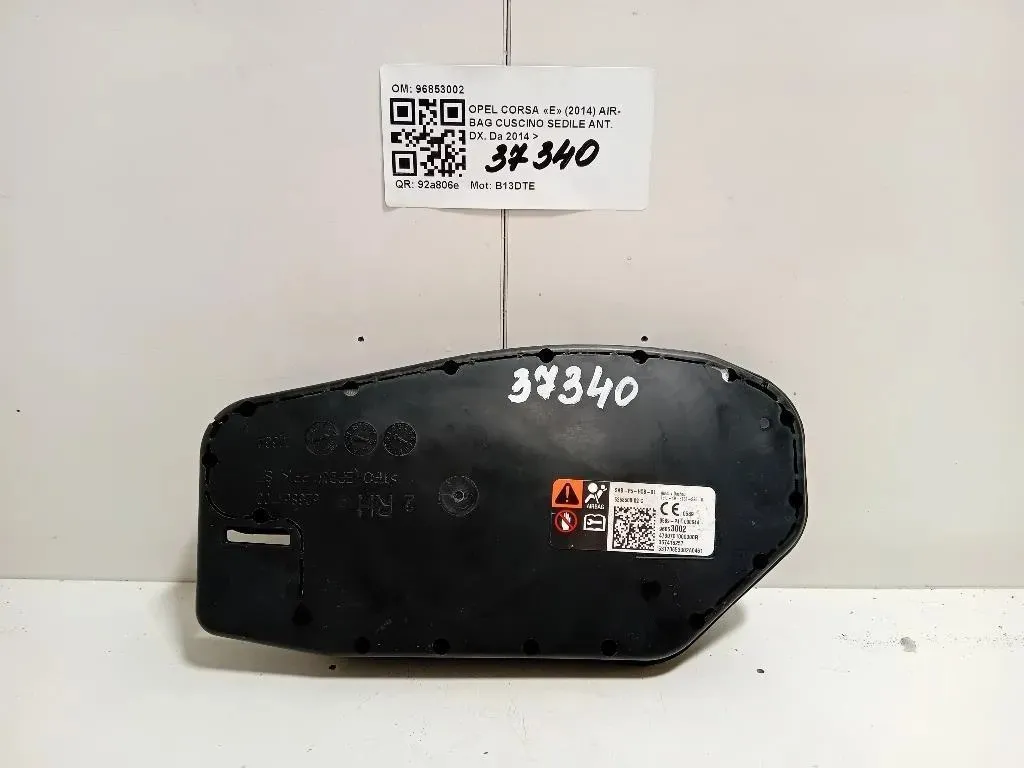 Air-bag Cuscino Sedile ANT DX 96853002 Opel Corsa E 2014