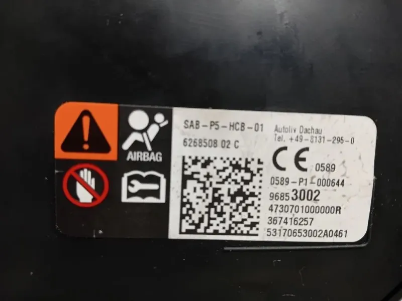 Air-bag Cuscino Sedile ANT DX 96853002 Opel Corsa E 2014