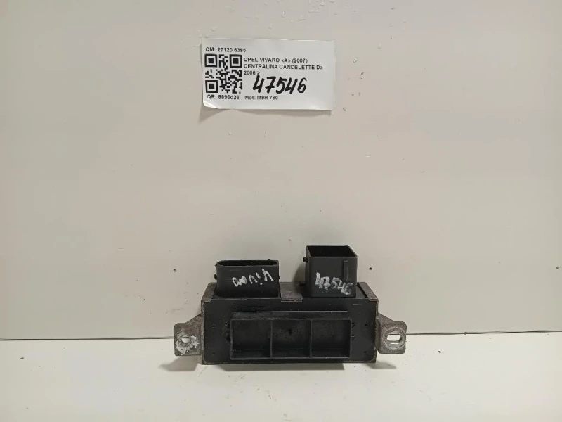 Centralina Candelette 27120 6395 Opel Vivaro A 2007