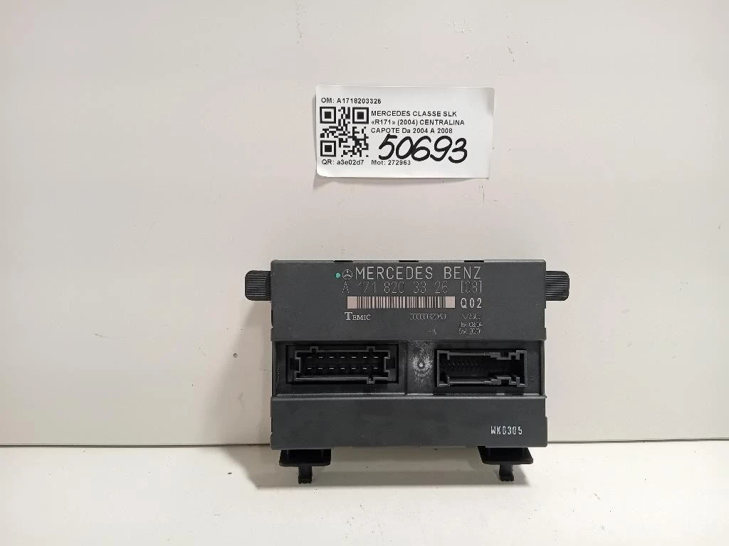 Centralina Capote A1718203326 Mercedes Classe SLK R171 2004