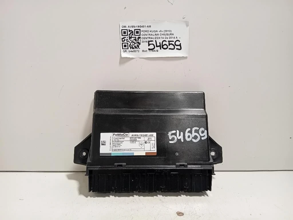Centralina Chiusura Centralizzata AV6N-19G481-AM Ford KUGA II 2013