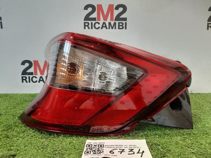 Fanale POST SX 220-18727 Nissan Micra V 2016