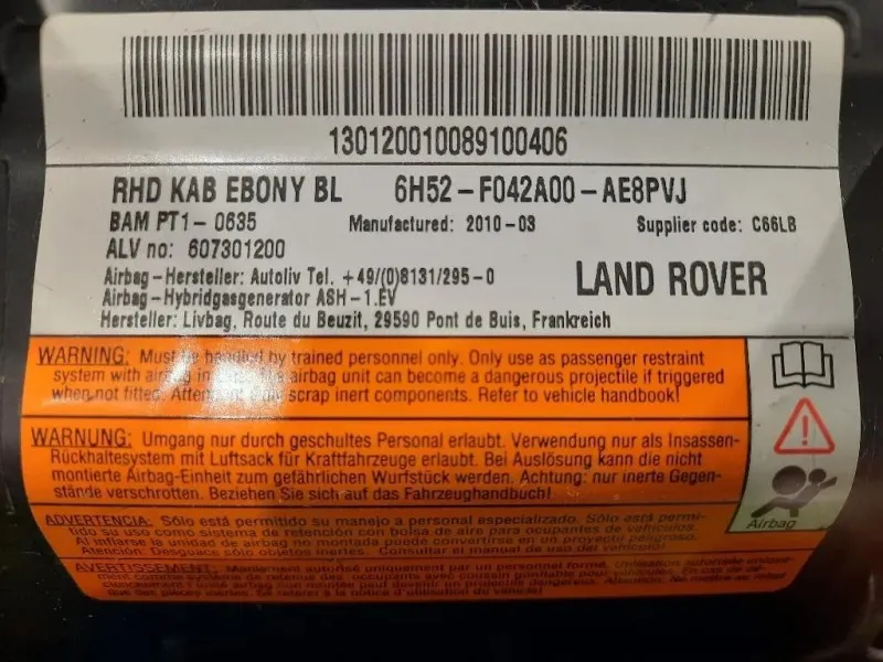 Air-bag Ginocchia DX 6H32-F042A00-AE8PVJ Land Rover Freelander II 2007