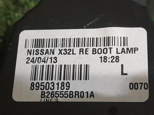 Fanale POST SX B26555BR01A Nissan Qashqai I 2010