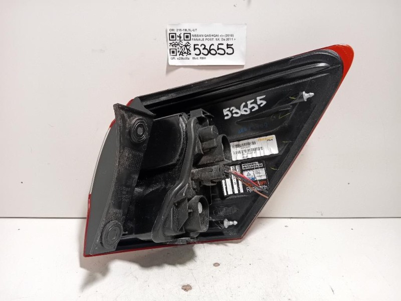Fanale POST SX 215-19L3L-UT Nissan Qashqai I 2010
