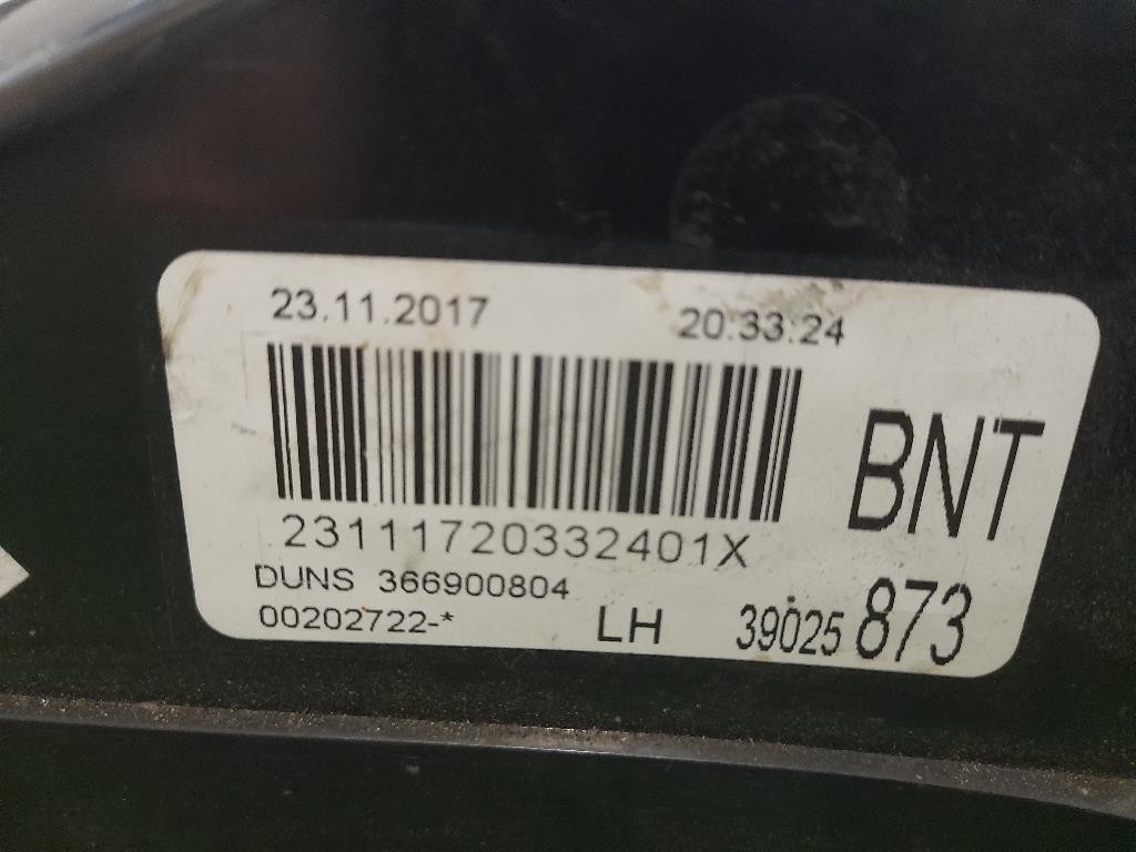 Fanale POST SX 39025873 Opel ADAM 2013