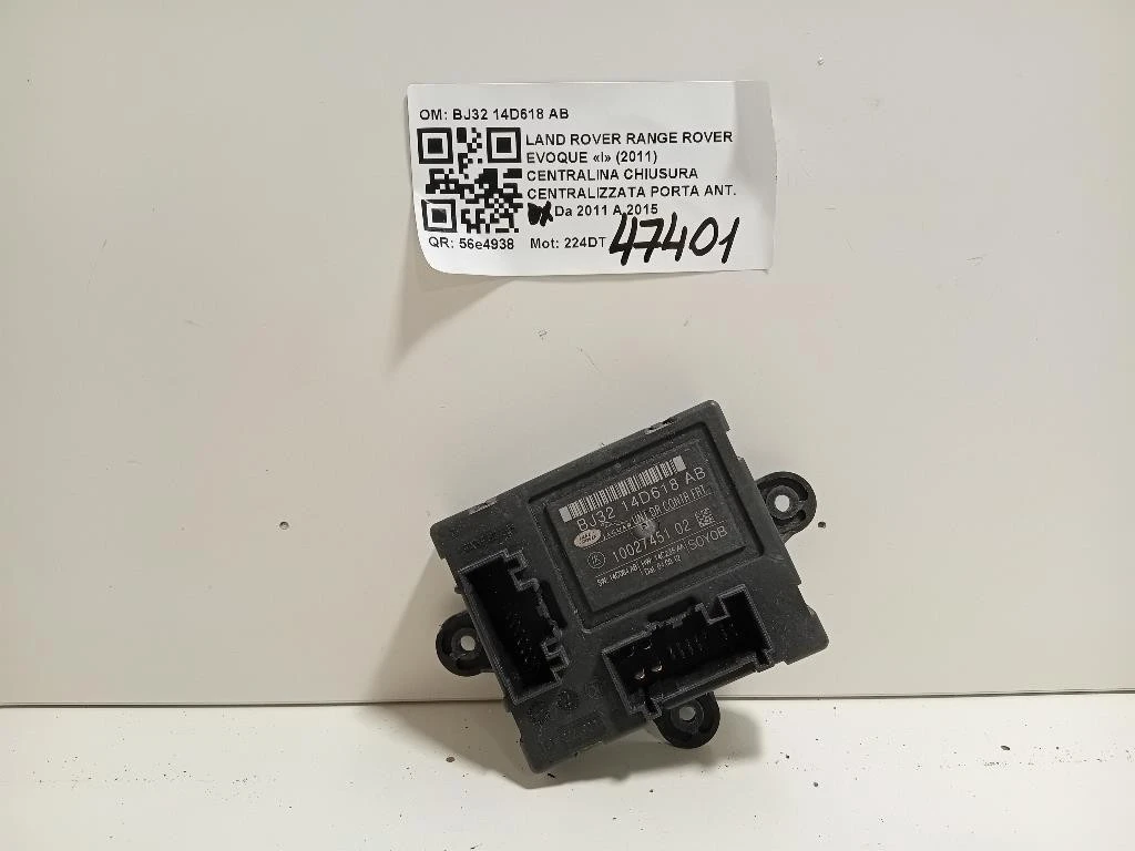 Centralina Chiusura Centralizzata Porta ANT DX BJ32 14D618 AB Land Rover Range Rover Evoque I 2011