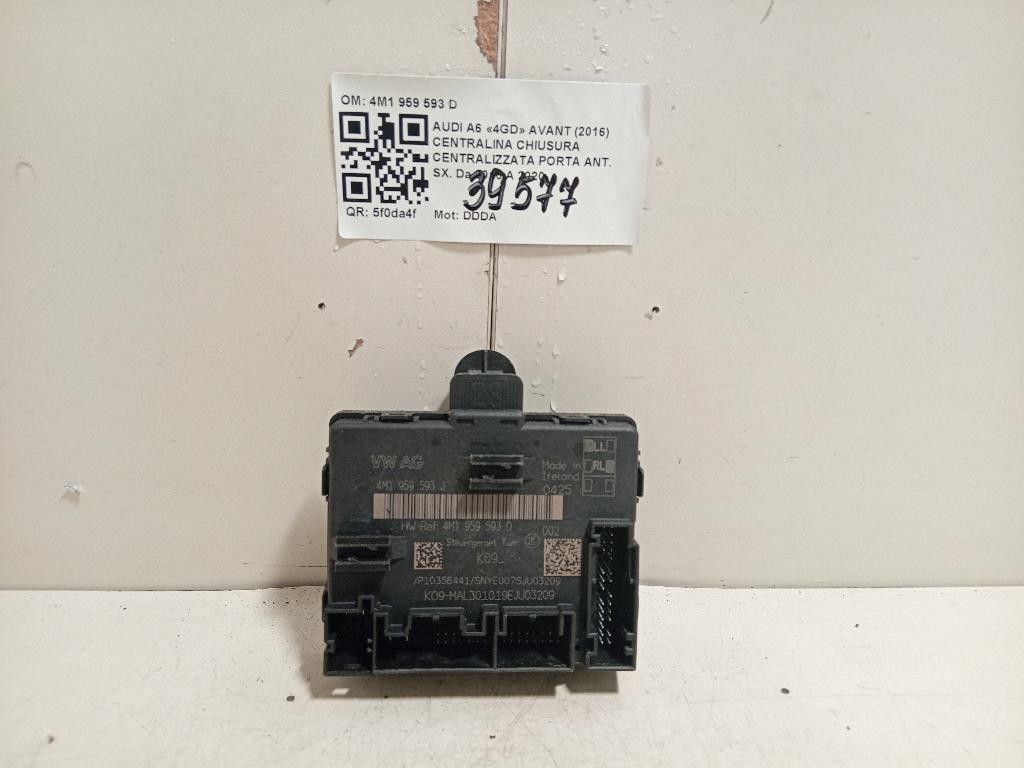 Centralina Chiusura Centralizzata Porta ANT SX 4M1 959 593 D Audi A6 4GD Avant 2016