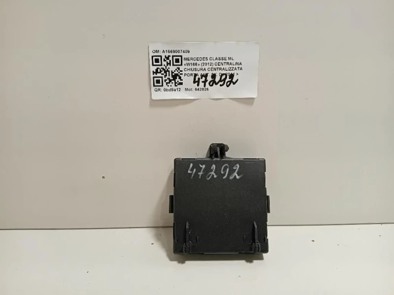 Centralina Chiusura Centralizzata Porta ANT SX A1669007409 CHIUSURA CENTRALIZZATA Mercedes Classe ML W166 2012
