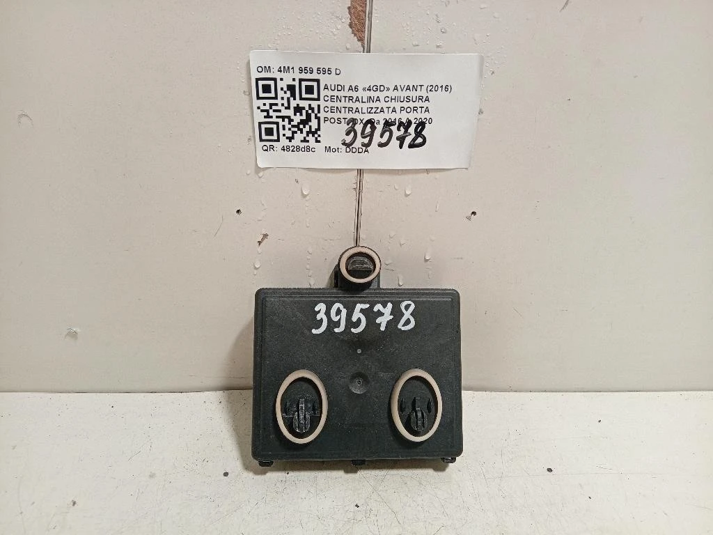 Centralina Chiusura Centralizzata Porta POST DX 4M1 959 595 D Audi A6 4GD Avant 2016