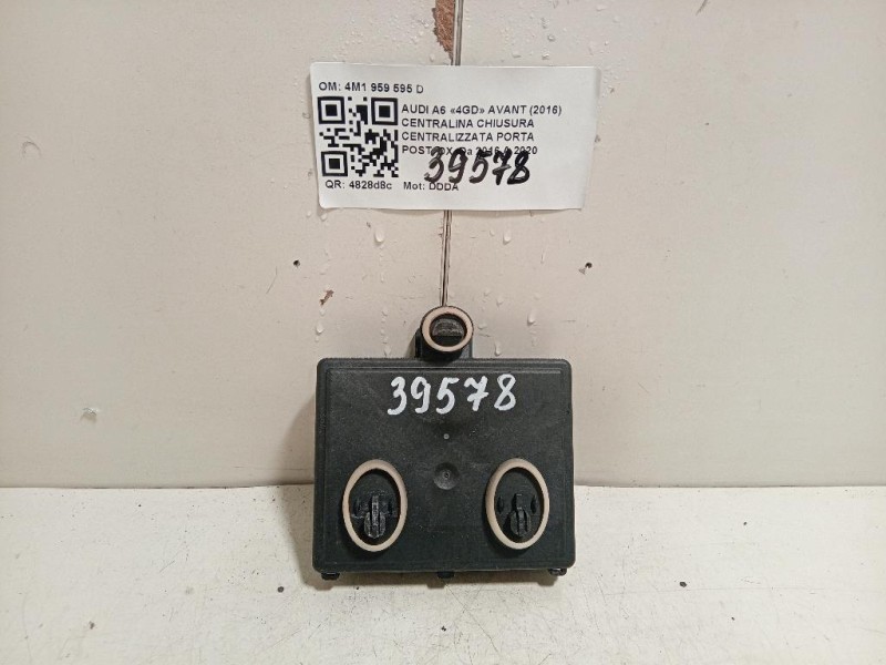 Centralina Chiusura Centralizzata Porta POST DX 4M1 959 595 D Audi A6 4GD Avant 2016