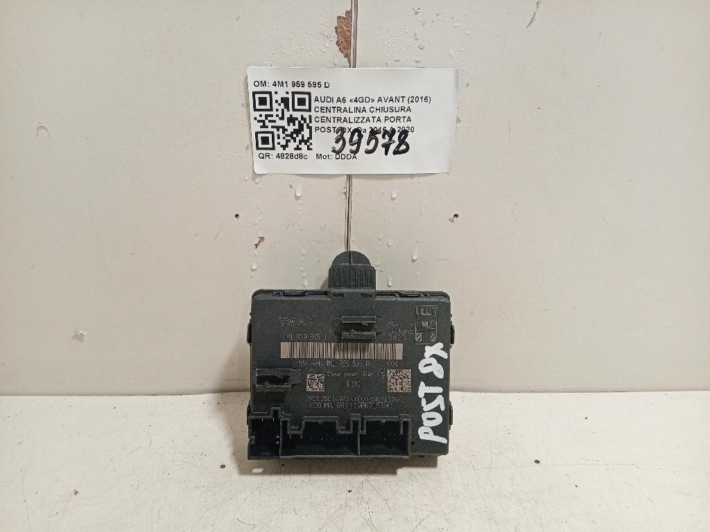 Centralina Chiusura Centralizzata Porta POST DX 4M1 959 595 D Audi A6 4GD Avant 2016