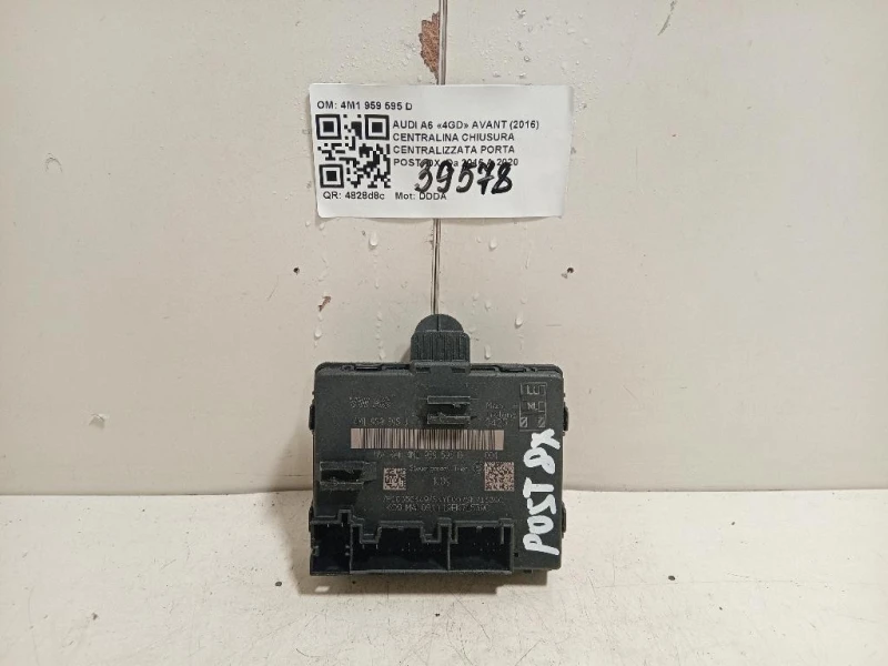 Centralina Chiusura Centralizzata Porta POST DX 4M1 959 595 D Audi A6 4GD Avant 2016