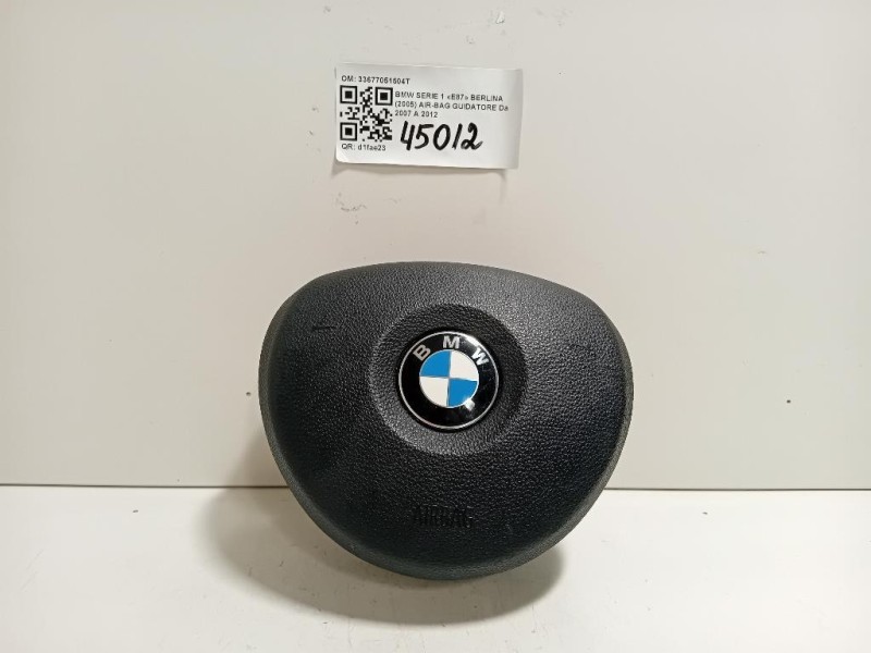 Air-bag Guidatore 33677051504T Bmw Serie 1 E87 Berlina 2005