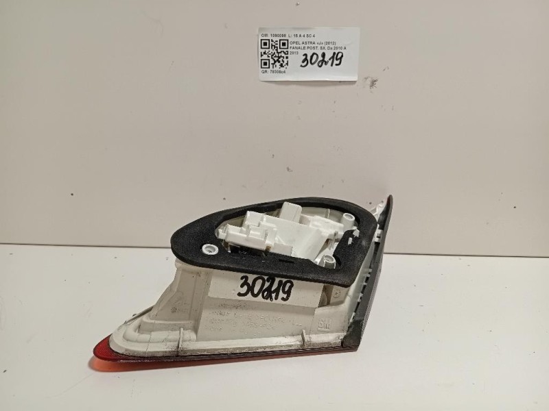 Fanale POST SX 1090098 Opel Astra J 2012