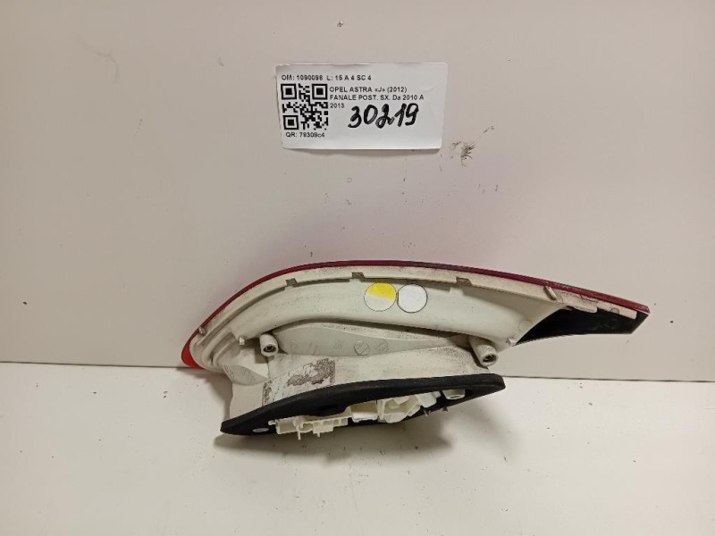 Fanale POST SX 1090098 Opel Astra J 2012