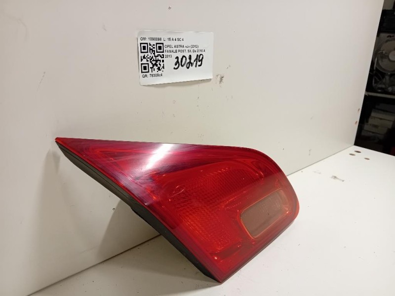 Fanale POST SX 1090098 Opel Astra J 2012