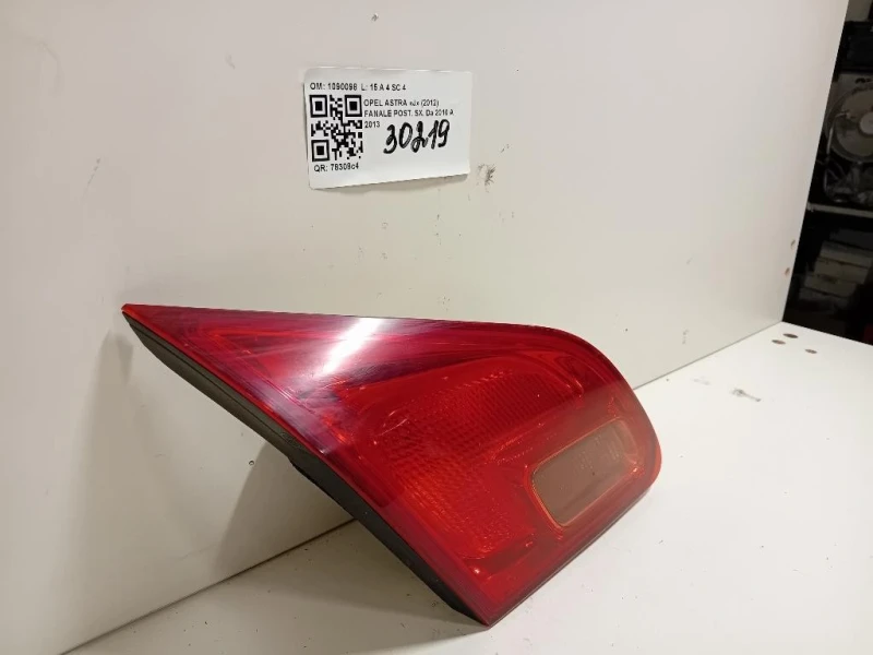 Fanale POST SX 1090098 Opel Astra J 2012