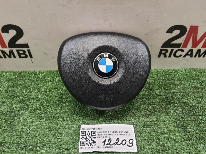 Air-bag Guidatore 33677051505W Bmw Serie 1 E87 Berlina 2005