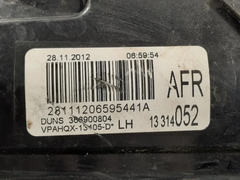 Fanale POST SX 13314052 Opel Astra J 2012