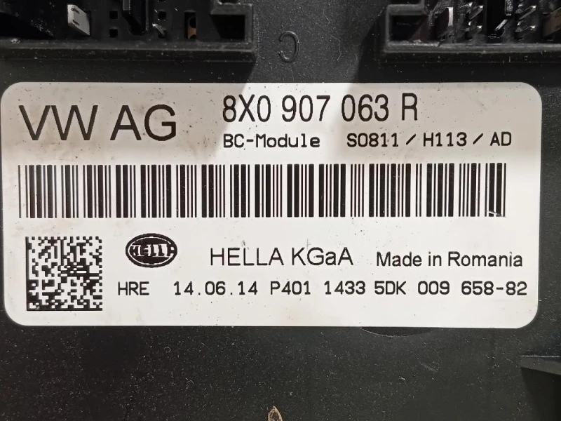 Centralina Comfort 8X0 907 063 B Audi A1 8X1 2010